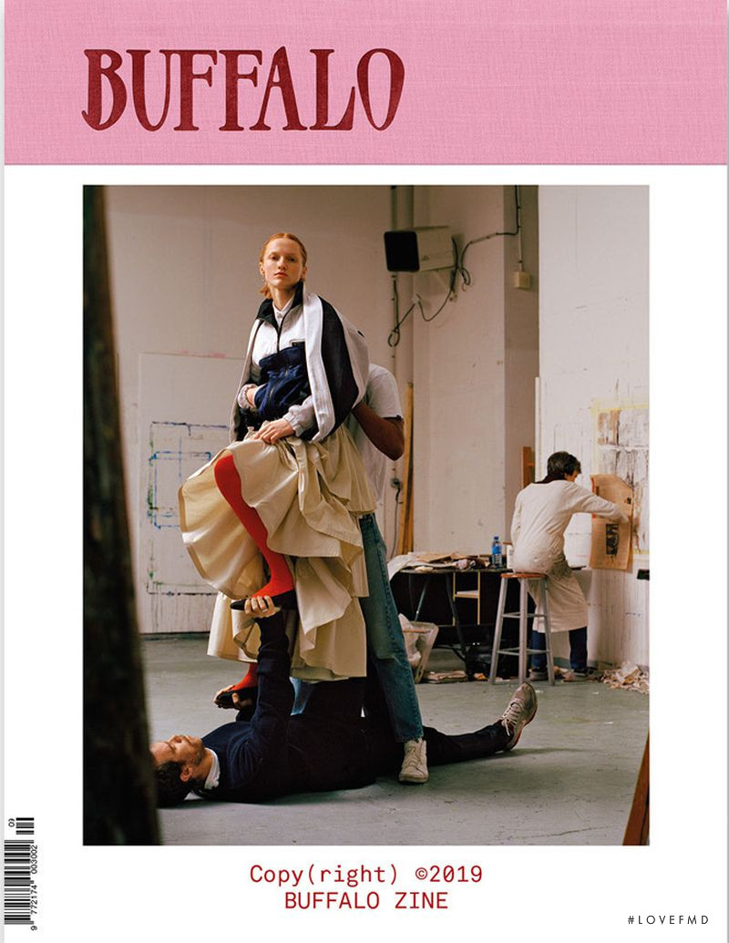 Ina Maribo Jensen featured on the Buffalo Zine cover from April 2019