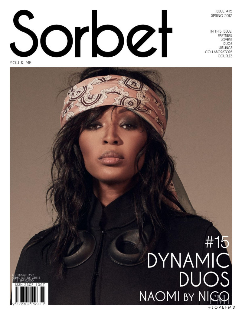 Naomi Campbell featured on the Sorbet cover from March 2017