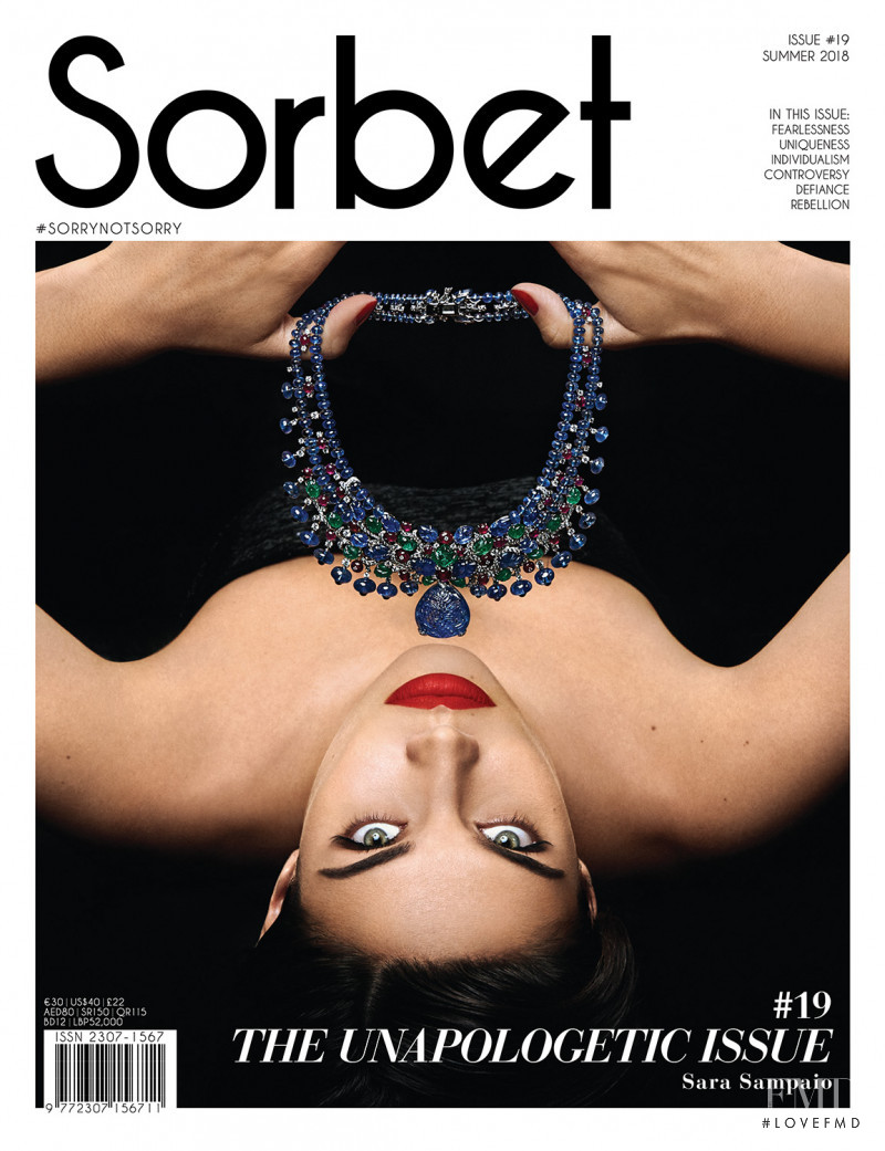 Sara Sampaio featured on the Sorbet cover from June 2018