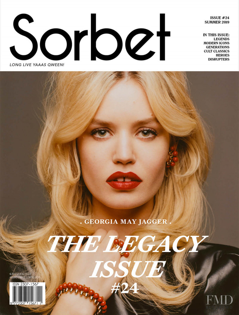 Georgia May Jagger featured on the Sorbet cover from June 2019