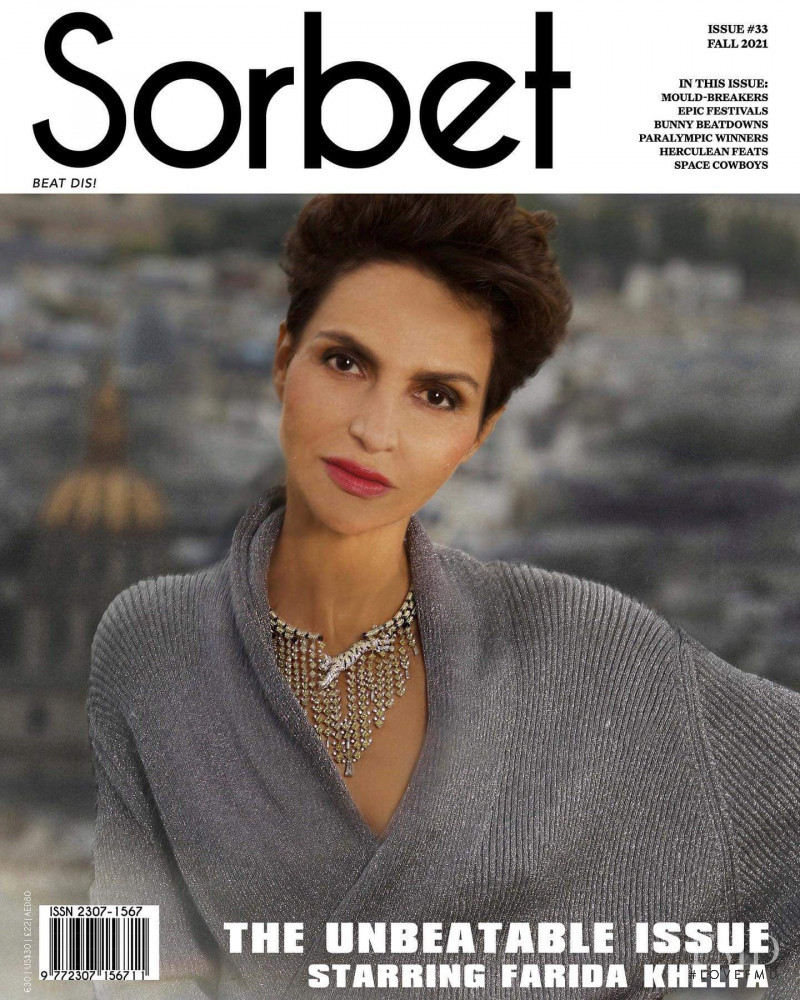 Farida Khelfa featured on the Sorbet cover from September 2021