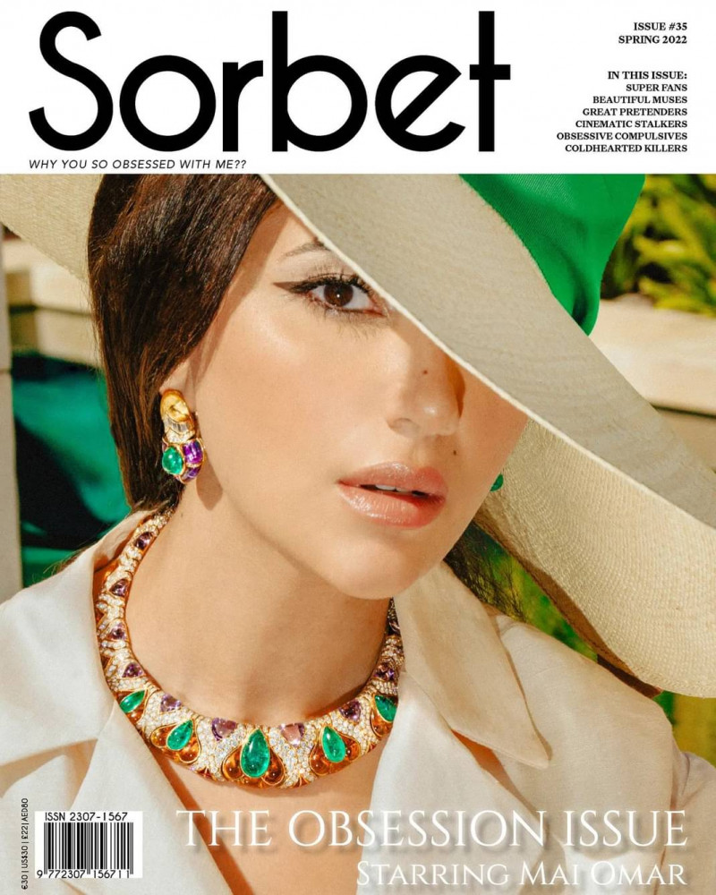 Mai Omar featured on the Sorbet cover from March 2022