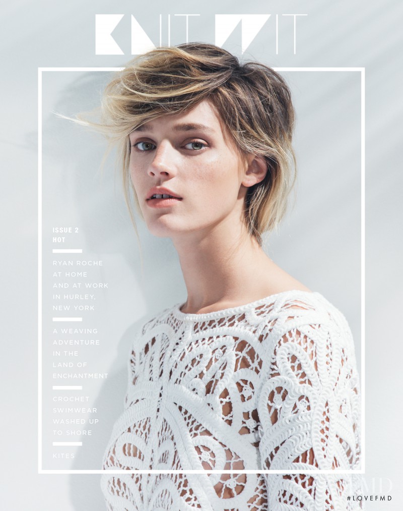 Leila Goldkuhl featured on the Knit Wit cover from February 2016