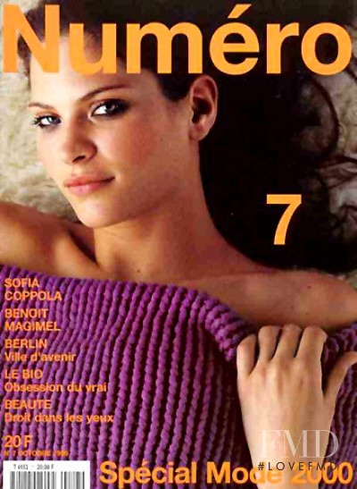 Frankie Rayder featured on the Numéro France cover from October 1999