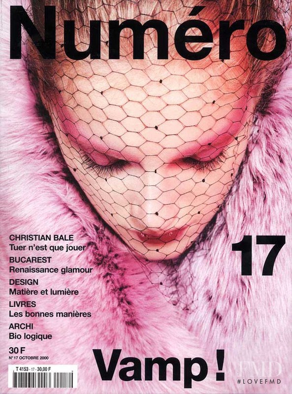 Kristina Tsirekidze featured on the Numéro France cover from October 2000