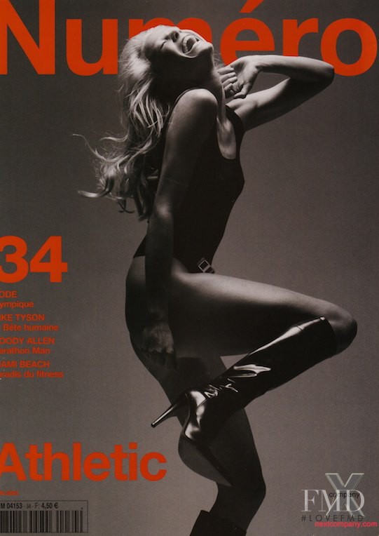 Marianne Schroder featured on the Numéro France cover from June 2002