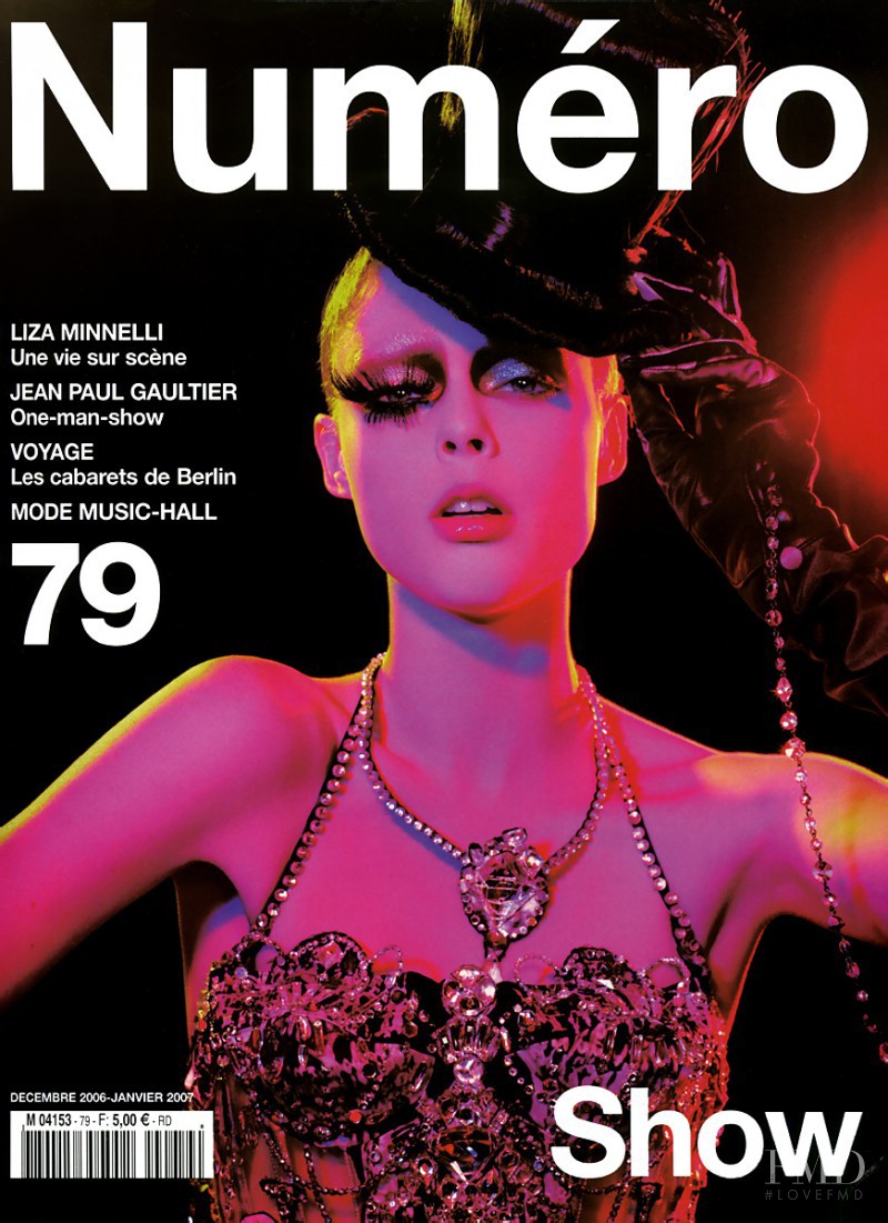 Coco Rocha featured on the Numéro France cover from December 2006