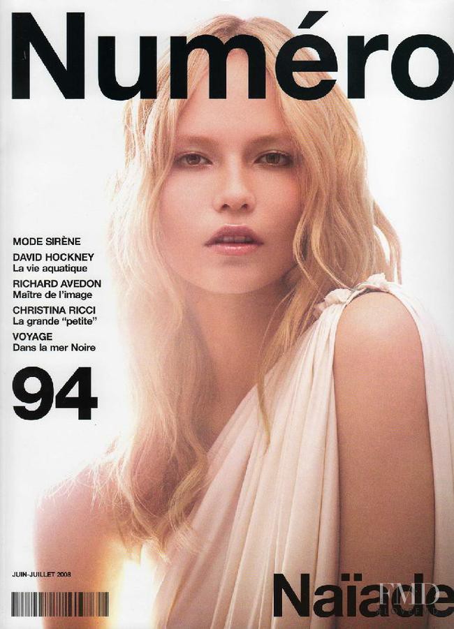 Natasha Poly featured on the Numéro France cover from June 2008