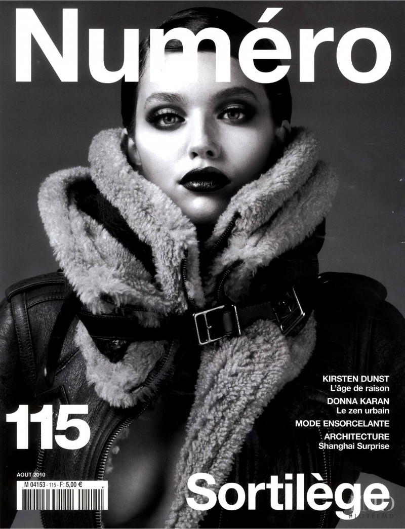 Emily DiDonato featured on the Numéro France cover from August 2010