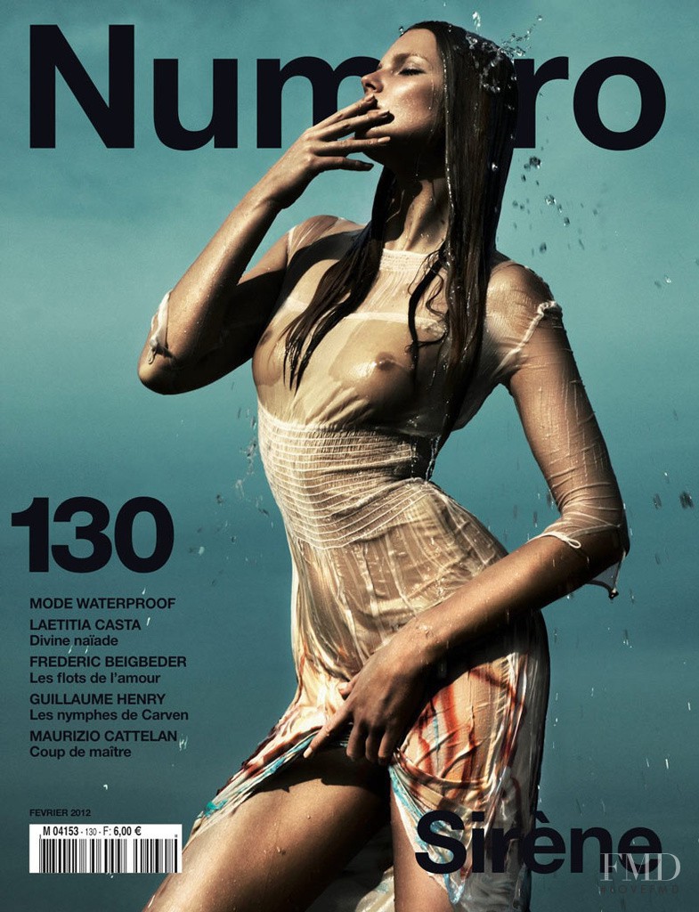 Anna Selezneva featured on the Numéro France cover from February 2010