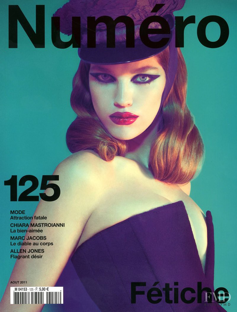 Samantha Gradoville featured on the Numéro France cover from August 2011
