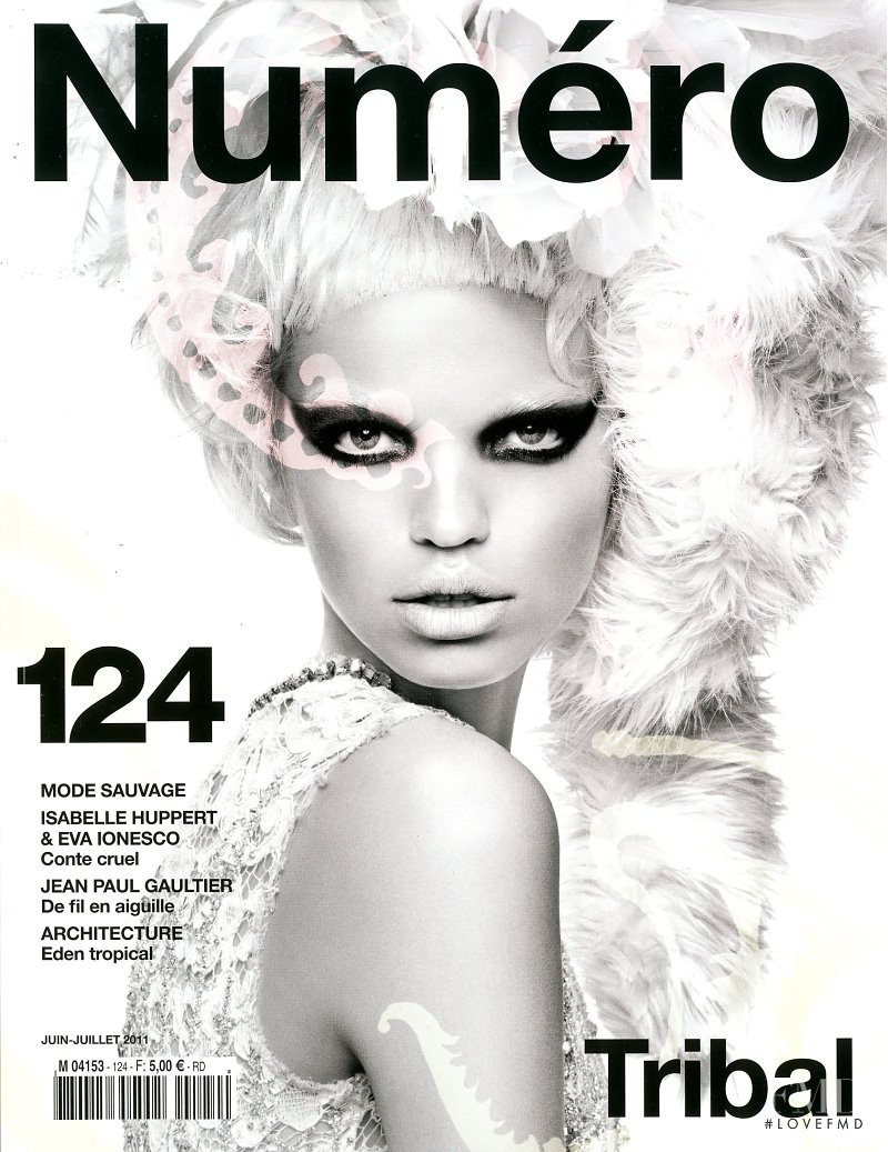 Daphne Groeneveld featured on the Numéro France cover from June 2011