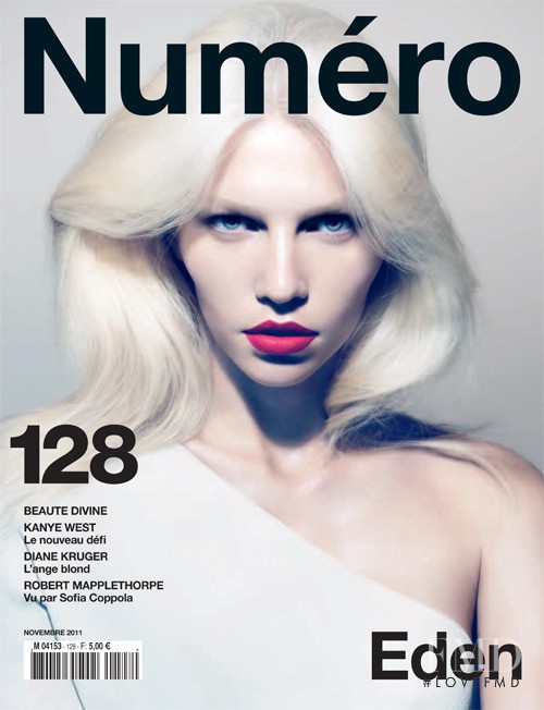 Aline Weber featured on the Numéro France cover from November 2011