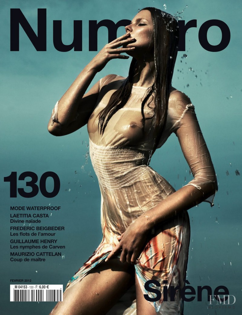 Eniko Mihalik featured on the Numéro France cover from February 2012