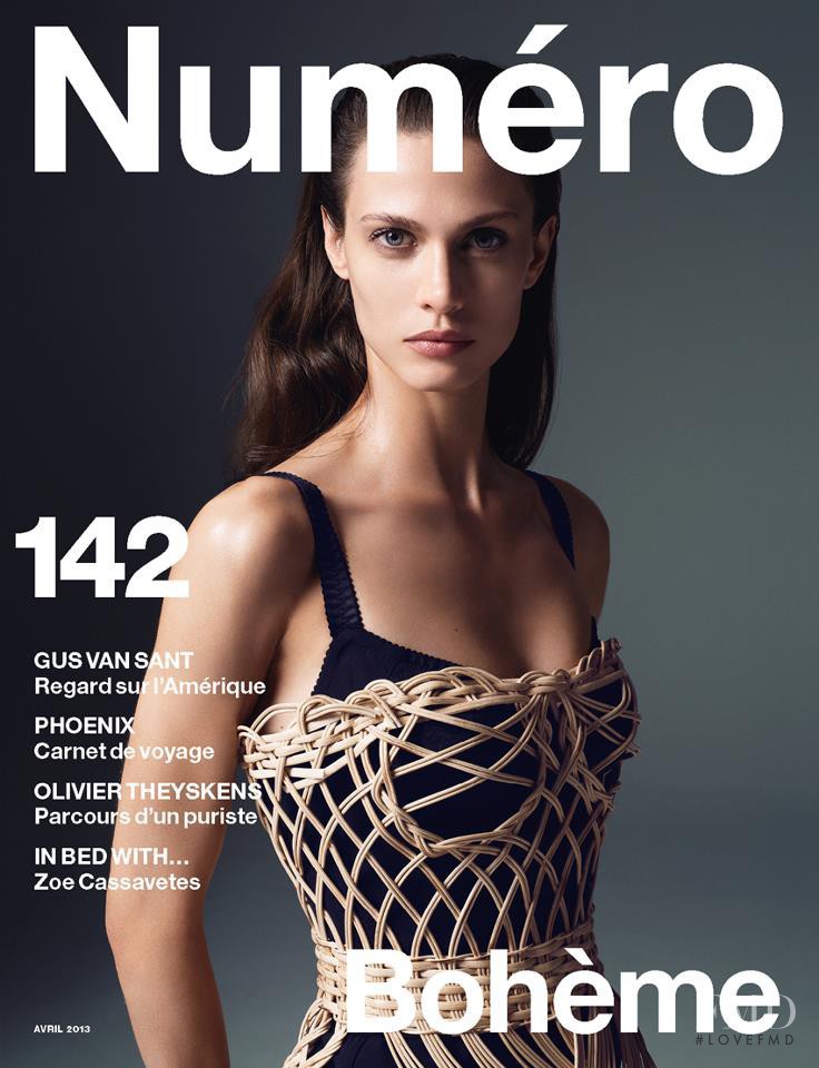Aymeline Valade featured on the Numéro France cover from April 2013