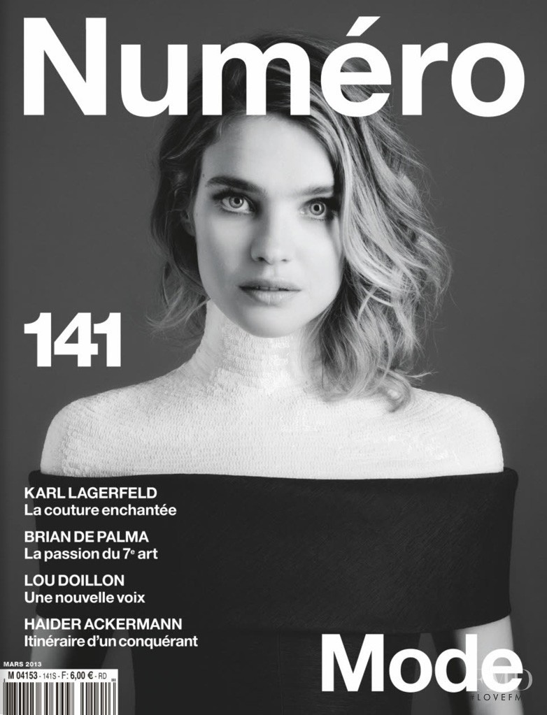 Natalia Vodianova featured on the Numéro France cover from March 2013