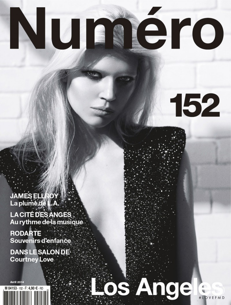 Ola Rudnicka featured on the Numéro France cover from April 2014