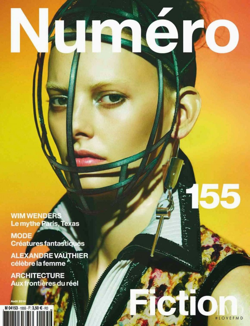 Amanda Murphy featured on the Numéro France cover from August 2014