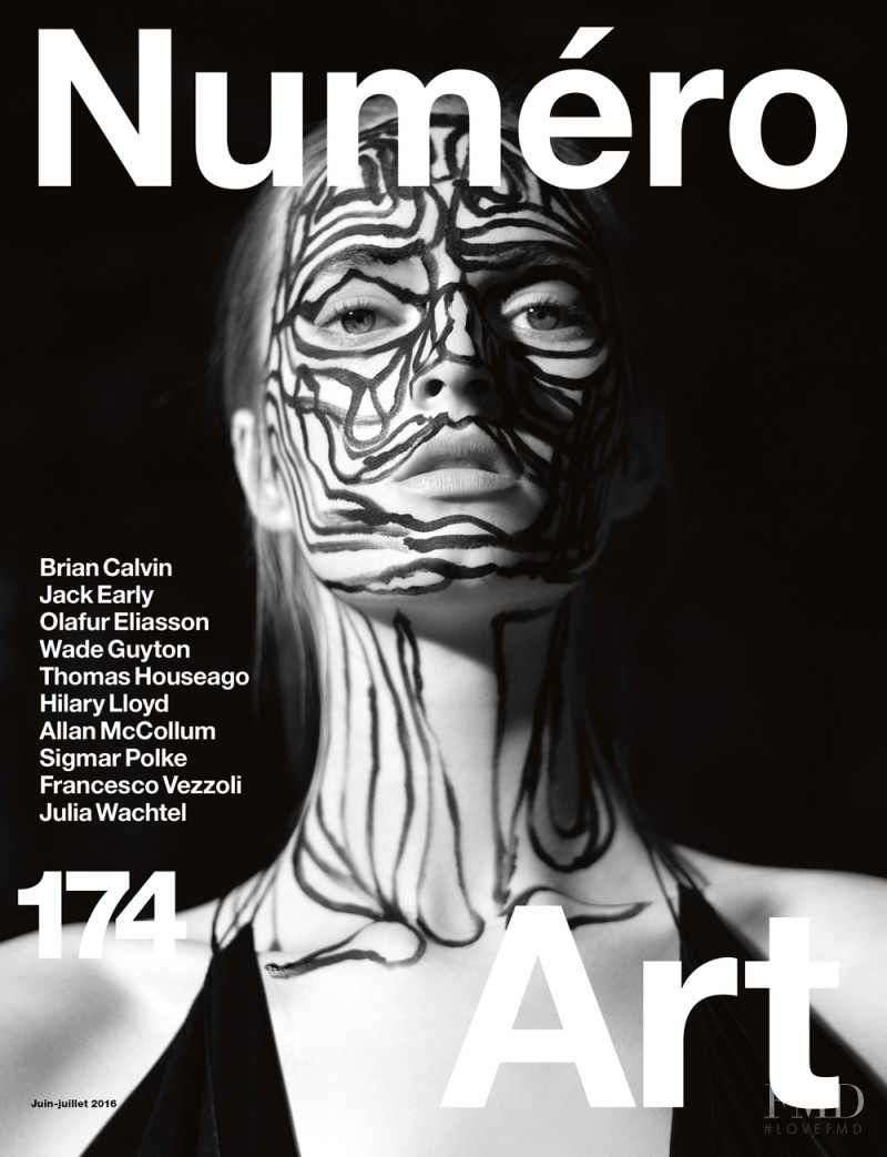 Daria Strokous featured on the Numéro France cover from June 2016