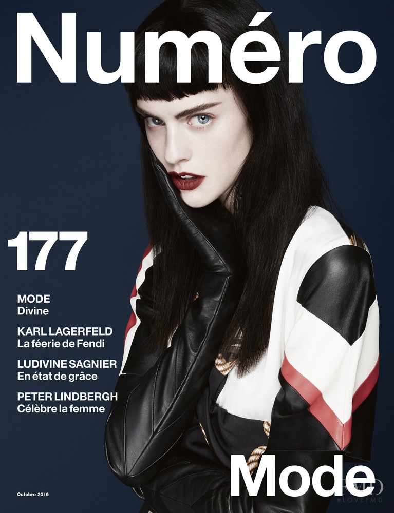 Sarah Brannon featured on the Numéro France cover from October 2016