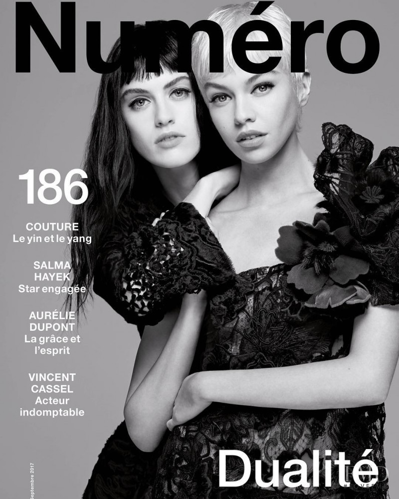 Stella Maxwell, Sarah Brannon featured on the Numéro France cover from September 2017