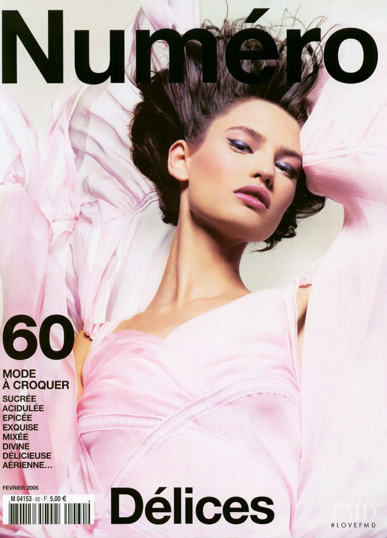 Bianca Balti featured on the Numéro France cover from February 2005