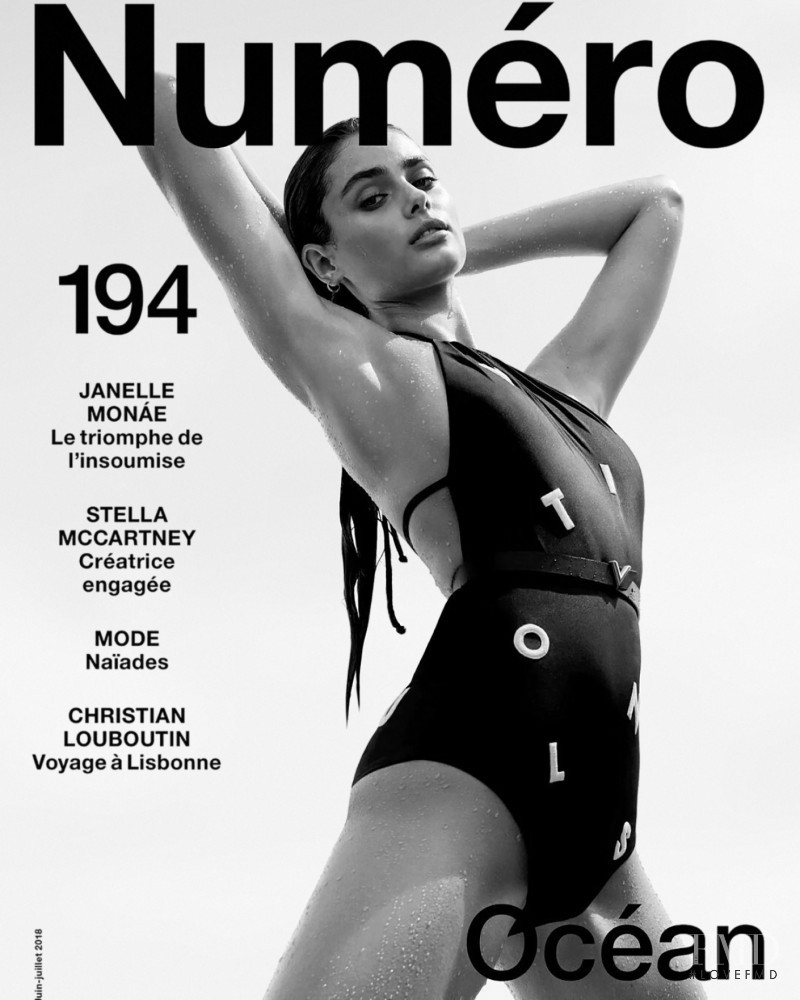 Taylor Hill featured on the Numéro France cover from June 2018