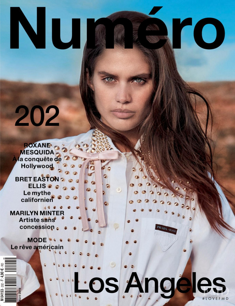 Sara Sampaio featured on the Numéro France cover from April 2019