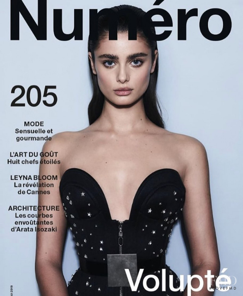 Taylor Hill featured on the Numéro France cover from August 2019