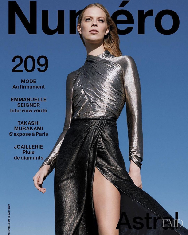 Lexi Boling featured on the Numéro France cover from December 2019