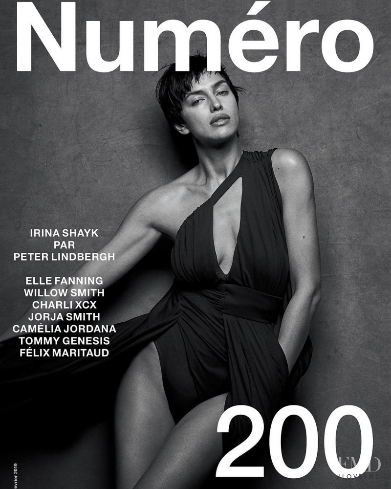 Irina Shayk featured on the Numéro France cover from February 2019