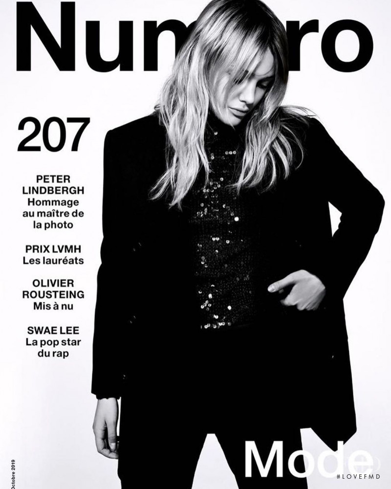 Simona Kust featured on the Numéro France cover from October 2019