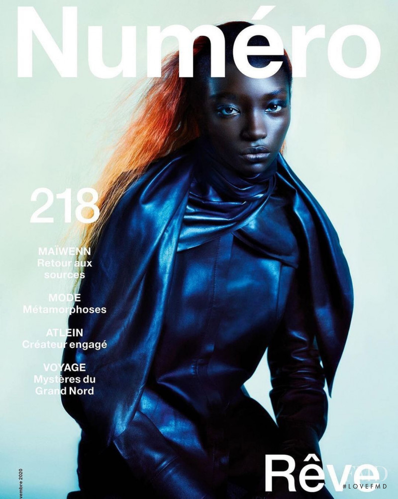Assa Baradji featured on the Numéro France cover from November 2020