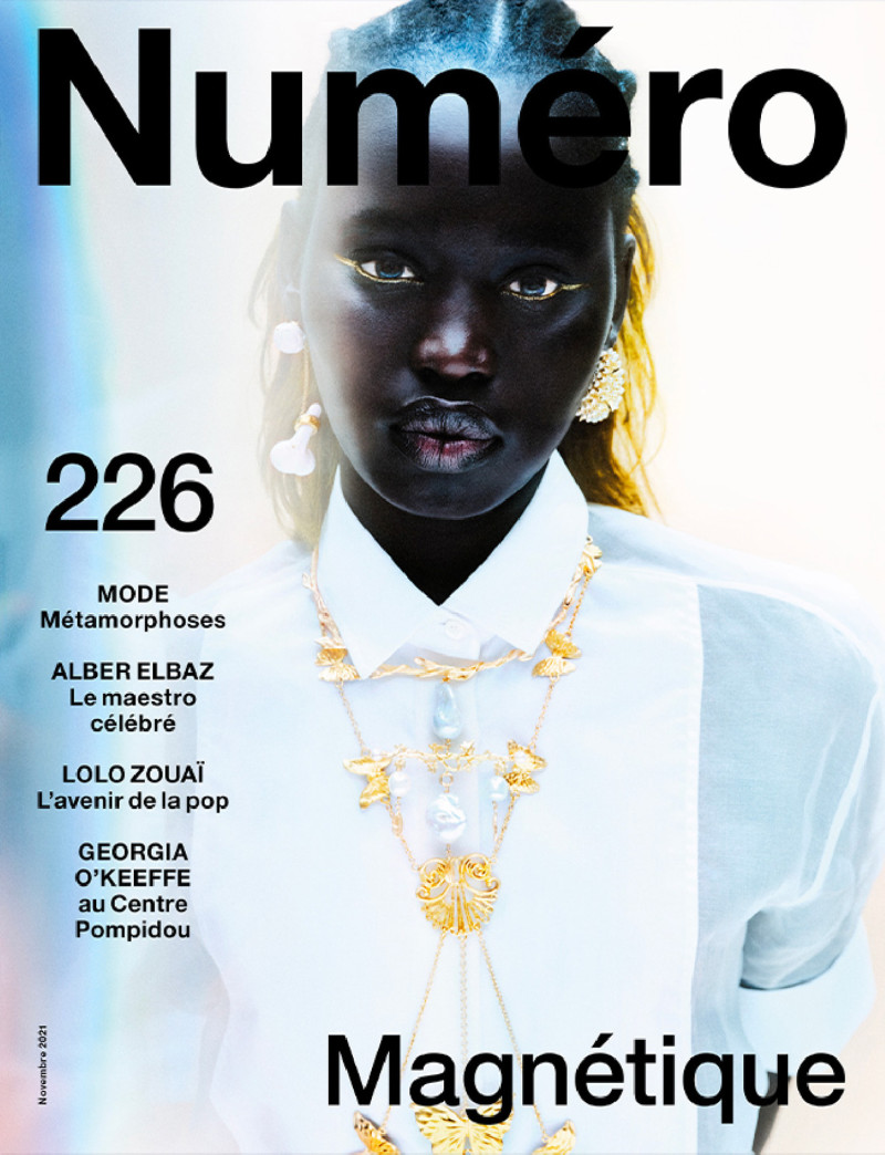 Adit Priscilla featured on the Numéro France cover from November 2021