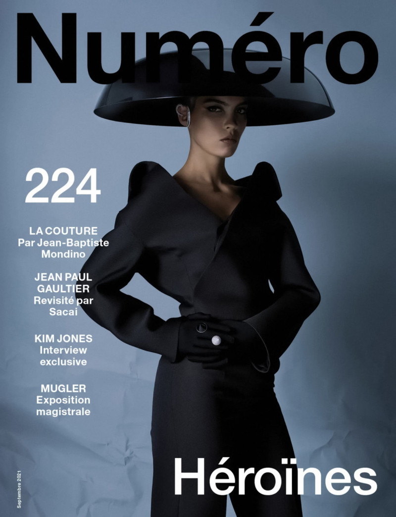 June Cornelissens featured on the Numéro France cover from September 2021