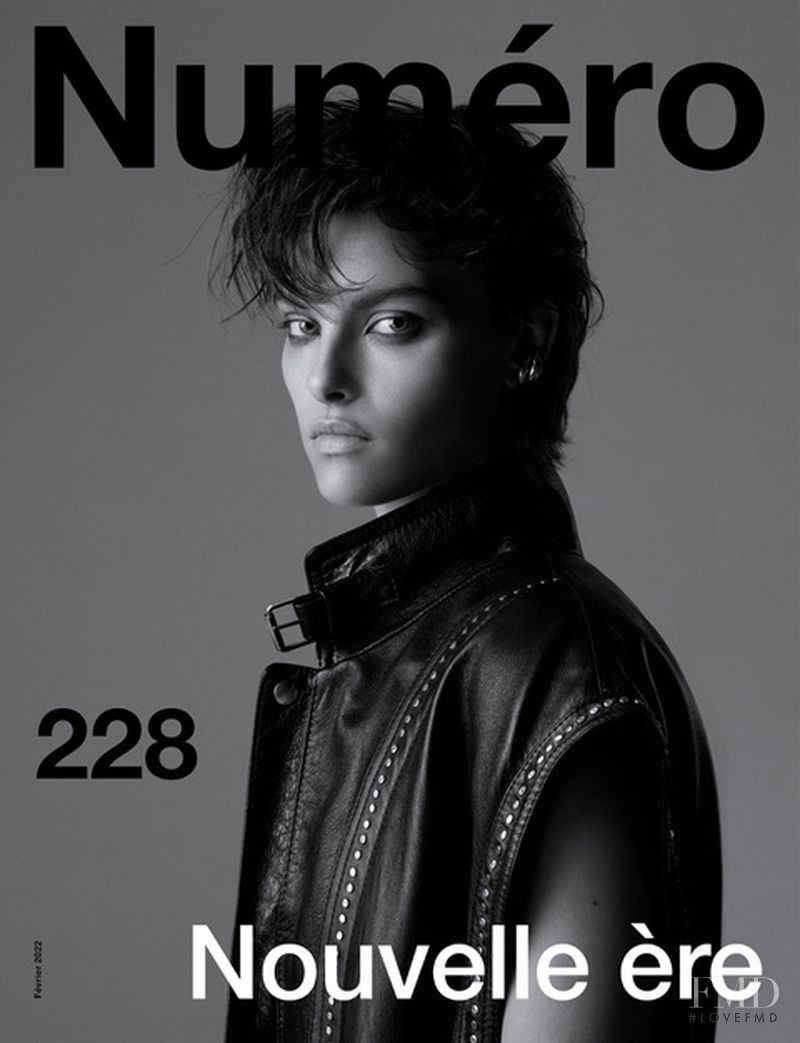 Emily Miller featured on the Numéro France cover from February 2022