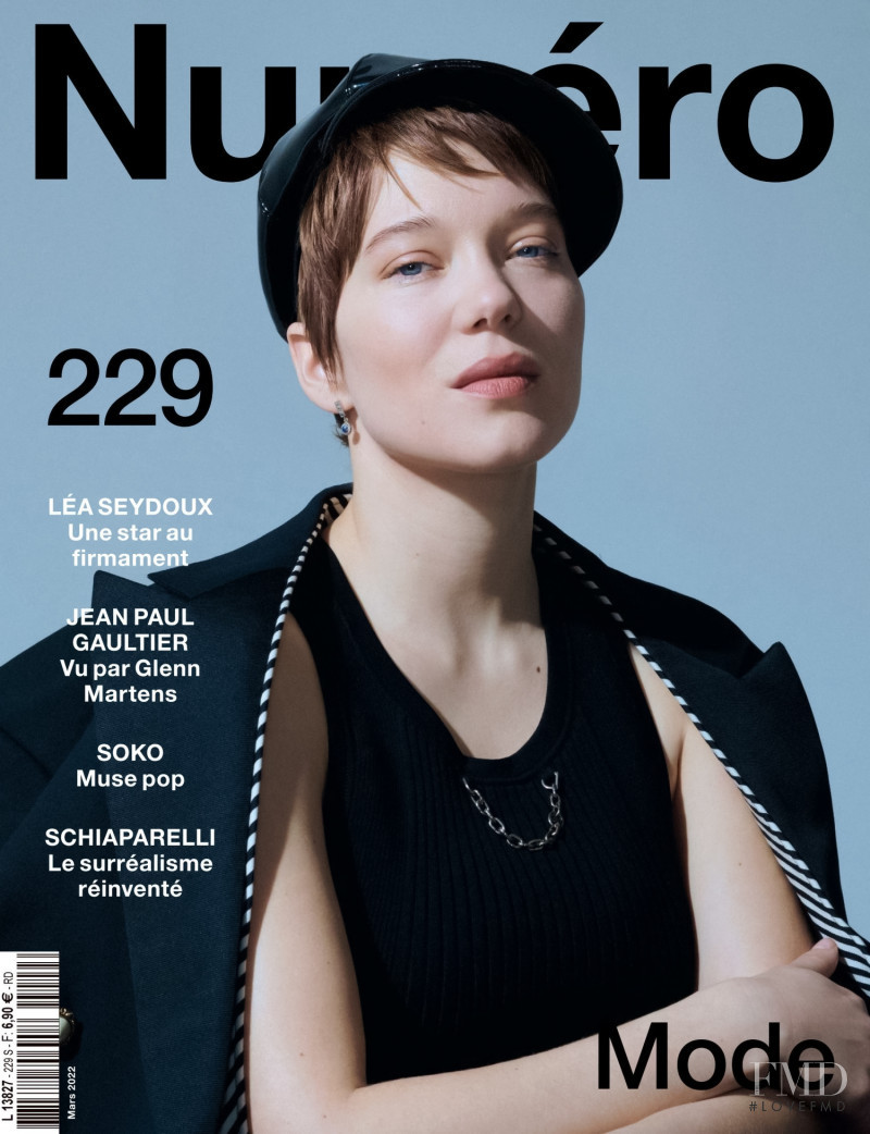 Léa Seydoux featured on the Numéro France cover from March 2022