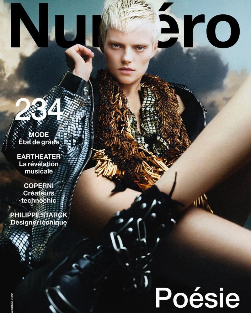 Maaike Klaasen featured on the Numéro France cover from November 2022