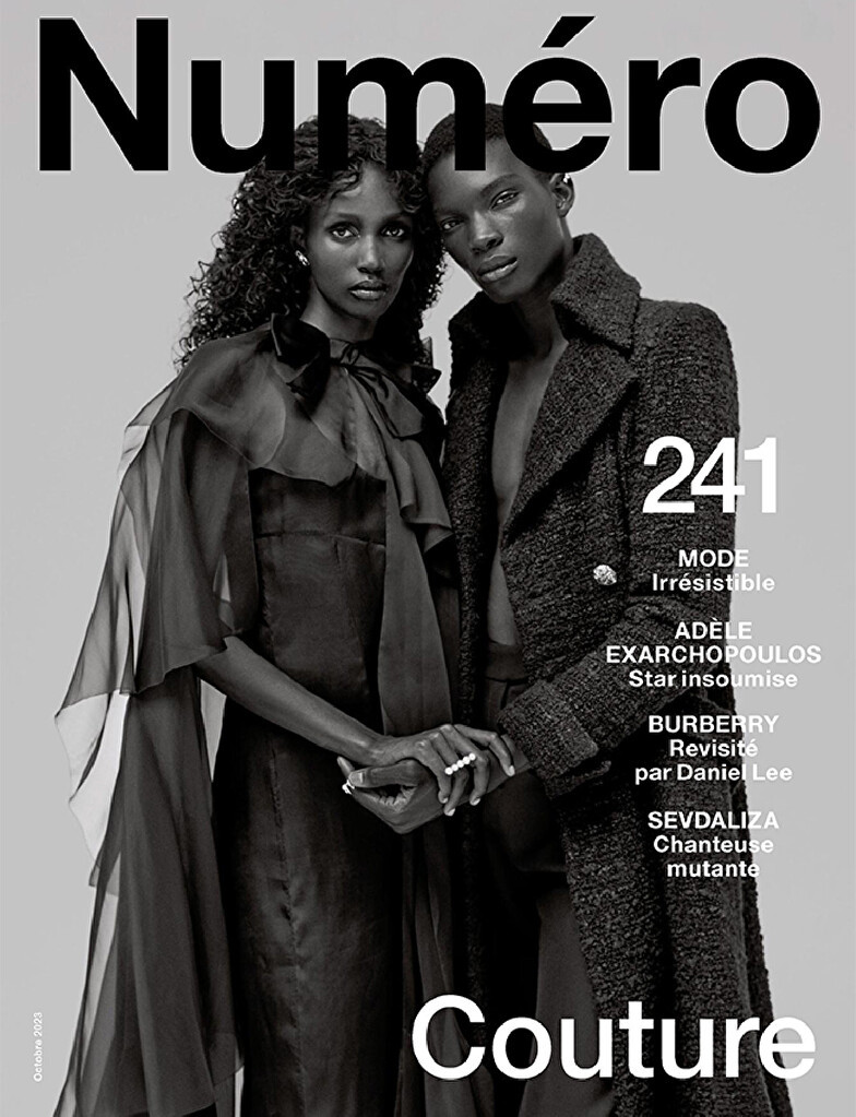 Dara Gueye, Jimai Hoth Gor featured on the Numéro France cover from October 2023