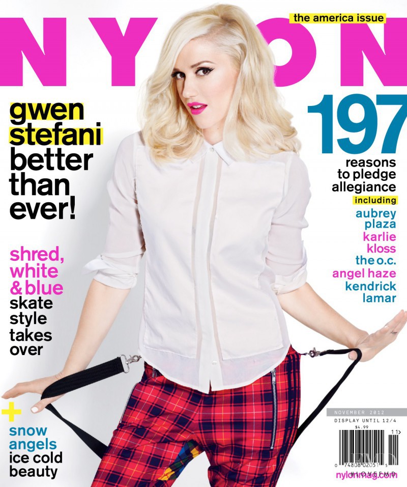 Gwen Stefani featured on the Nylon cover from November 2012