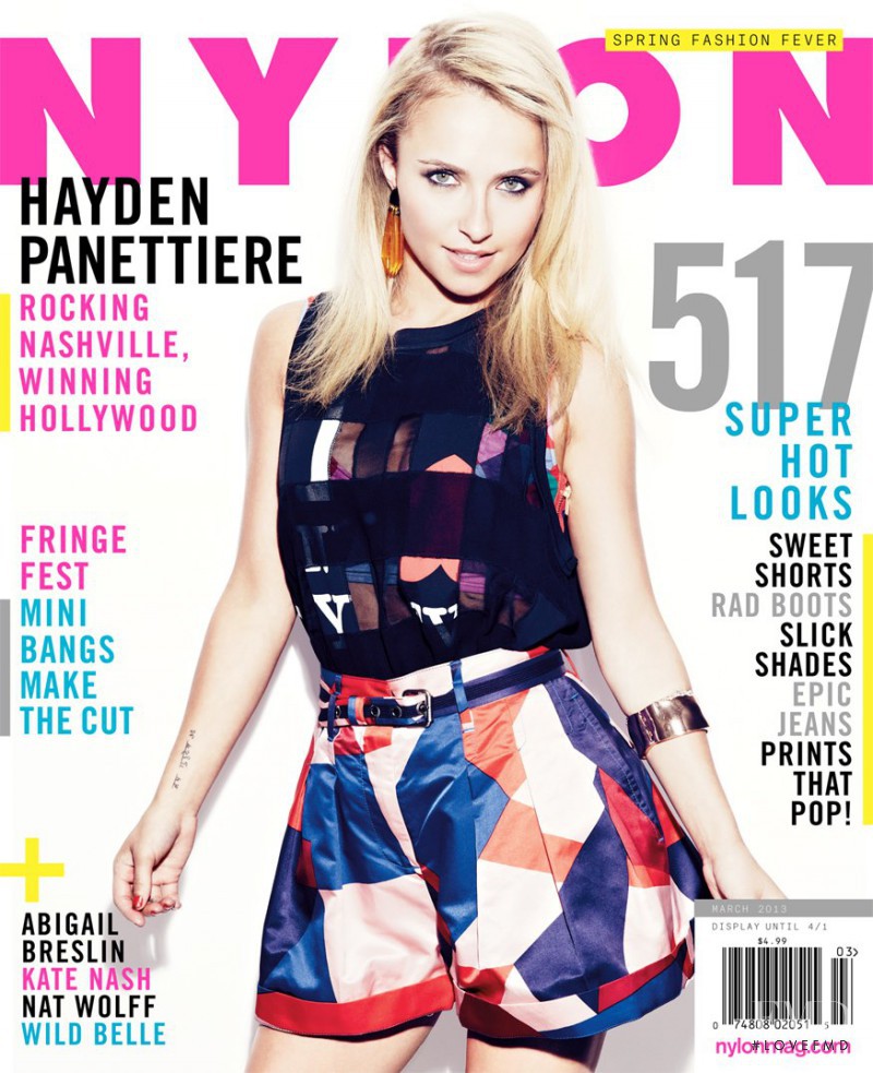 Hayden Panettiere featured on the Nylon cover from March 2013