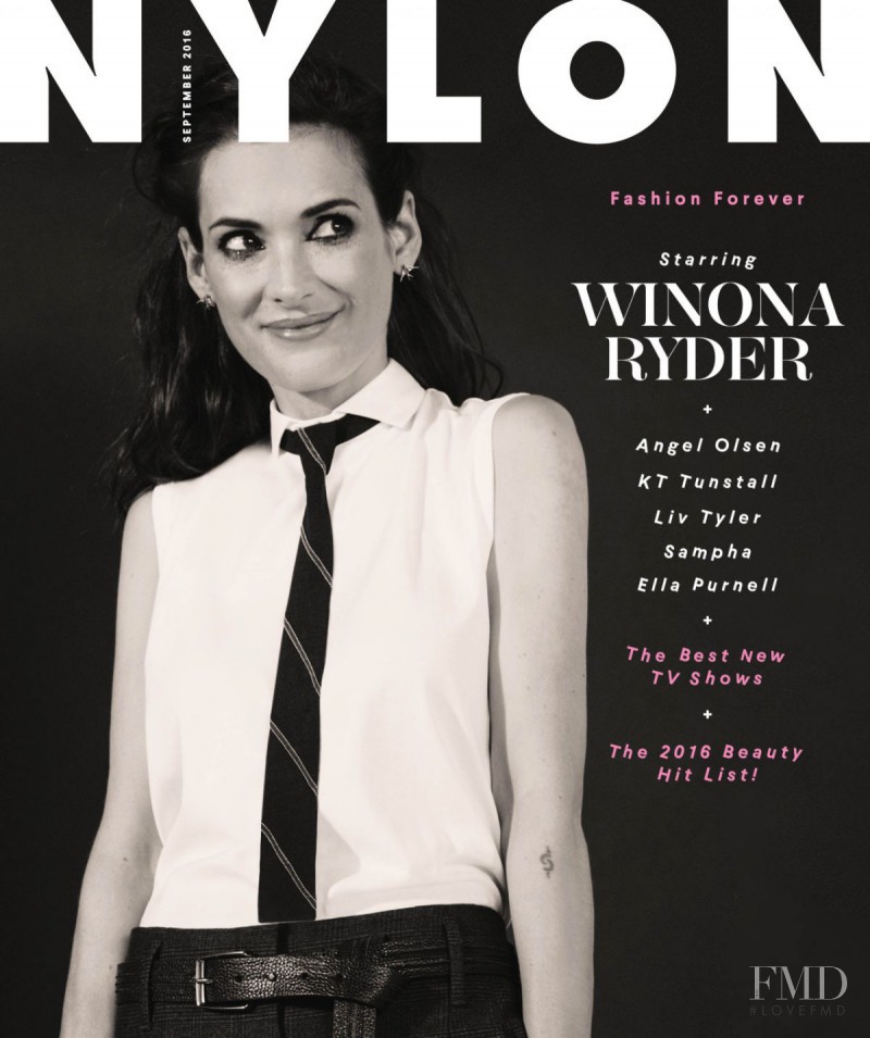 Winona Ryder featured on the Nylon cover from September 2016