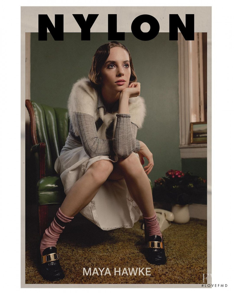 Maya Hawke featured on the Nylon cover from April 2020