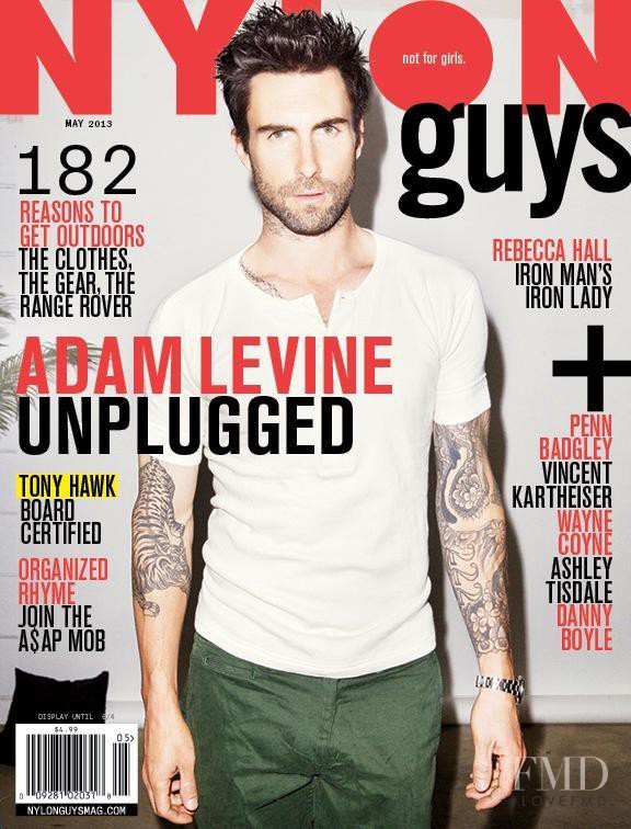 Adam Levine featured on the Nylon Guys Magazine cover from May 2013