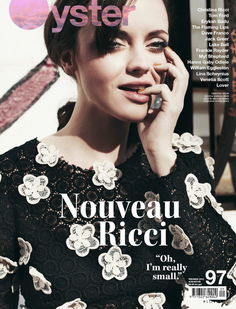 Christina Ricci featured on the Oyster cover from February 2012