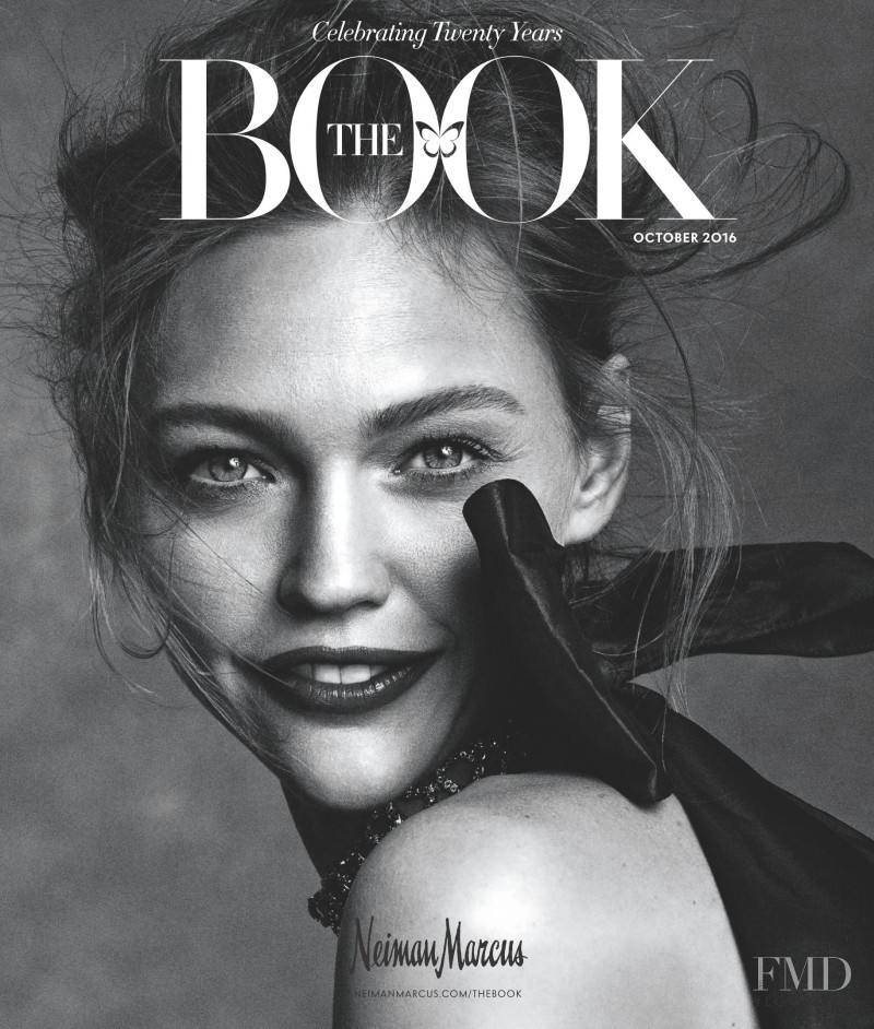 Sasha Pivovarova featured on the The Book by Neiman Marcus cover from October 2016