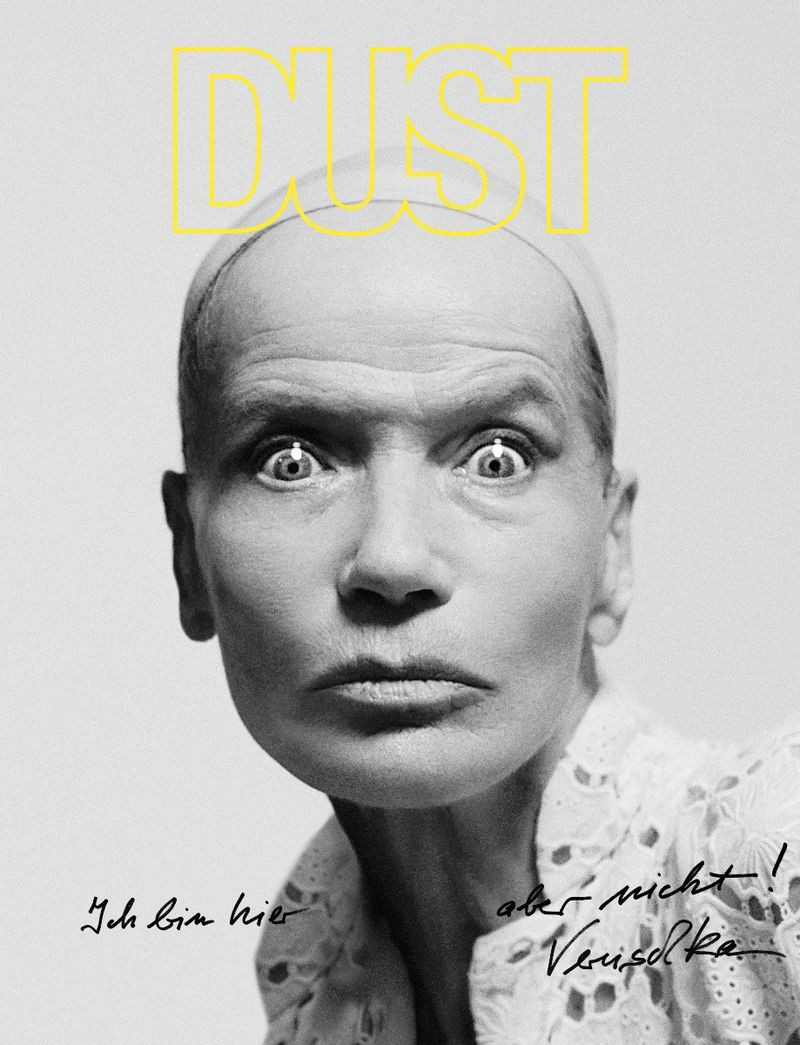 Veruschka von Lehndorff featured on the Dust cover from December 2017