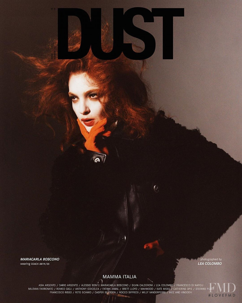 Mariacarla Boscono featured on the Dust cover from June 2019