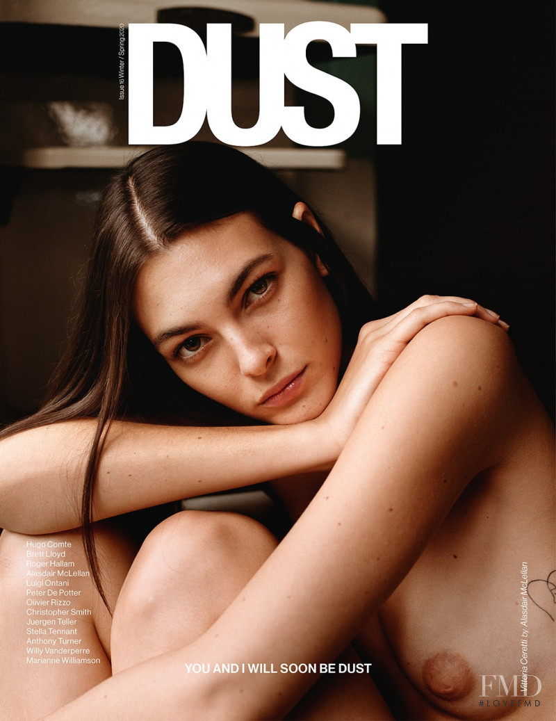 Vittoria Ceretti featured on the Dust cover from January 2020