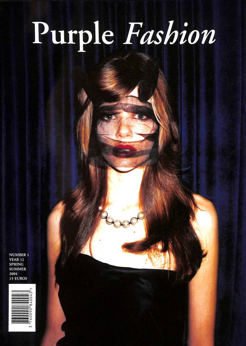 Susan Eldridge featured on the Purple Fashion cover from March 2004